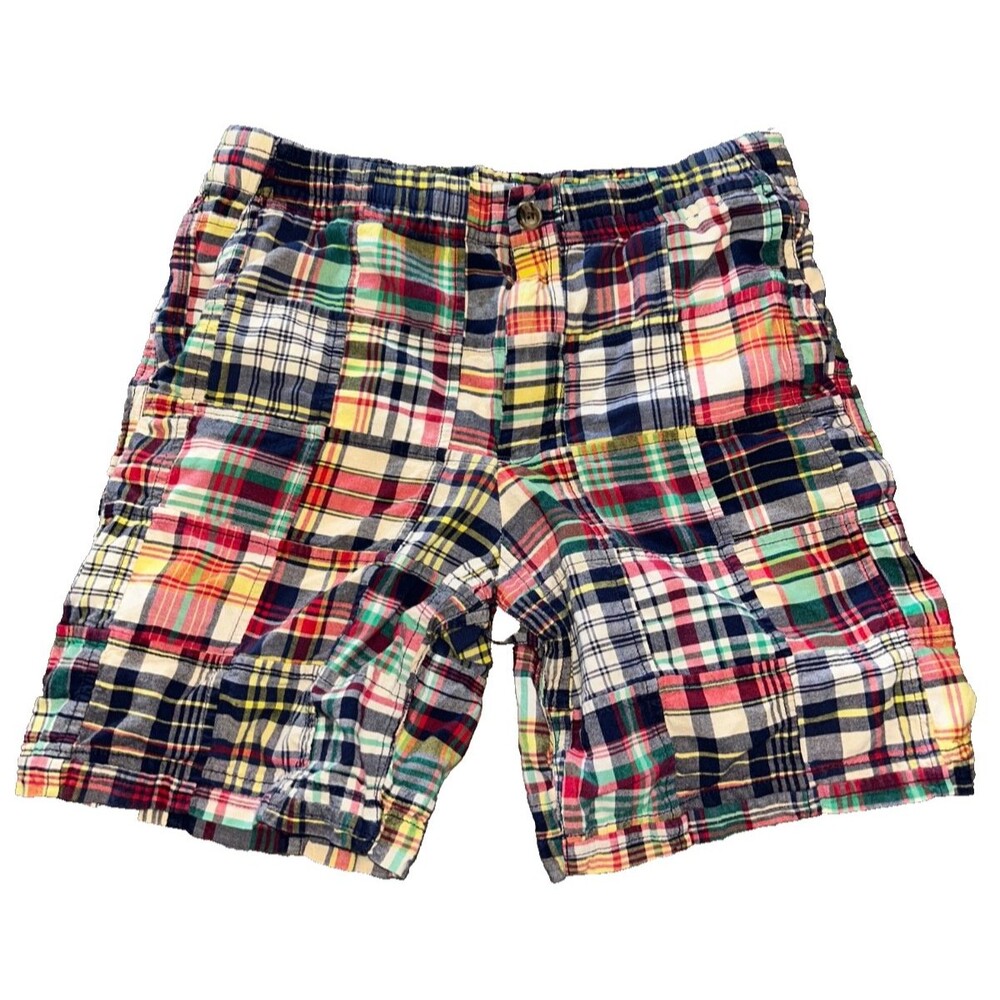 Polo Ralph Lauren Boys size 16 Madras Plaid Shorts NWOT